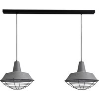Hängelampe Grau Groß Ø45cm Ziergitter L:130cm Loft Hängelampe Grau Groß Ø45cm Ziergitter L:130cm Loft von Masterlight