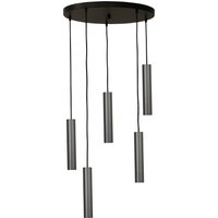 Hängelampe Metall 5-flammig verstellbar GU10 ERION von Masterlight
