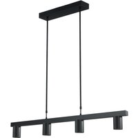 Hängelampe Schwarz Metall 100 cm Esstisch ELSIE von Masterlight