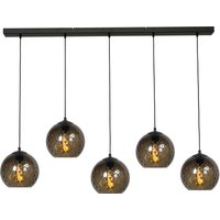 Hängelampe Schwarz Rauchglas 5-flammig E27 EASTON Hängelampe Schwarz Rauchglas 5-flammig E27 EASTON von Masterlight