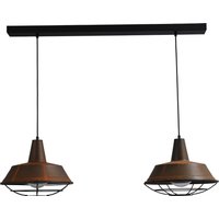 Hängeleuchte Braun Antik Ziergitter Ø35cm L:100cm Hängeleuchte Braun Antik Ziergitter Ø35cm L:100cm von Masterlight