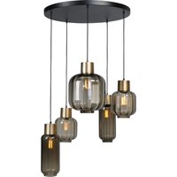 Hängeleuchte Glas Metall Schwarz Gold Esszimmer Hängeleuchte Glas Metall Schwarz Gold Esszimmer von Masterlight