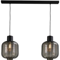 Hängeleuchte Glas Metall Schwarz höhenverstellbar E27 von Masterlight