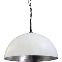 Hängeleuchte LARINO Weiß Silber Ø50cm Handarbeit Hängeleuchte LARINO Weiß Silber Ø50cm Handarbeit von Masterlight