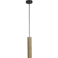 Hängeleuchte Messing Schwarz Ø5,4cm Zylinder Esstisch von Masterlight