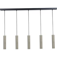 Hängeleuchte Metall 5-flammig Nickel Schwarz ERION von Masterlight