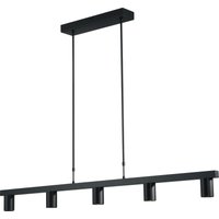 Hängeleuchte Metall Schwarz 5-flammig 130 cm lang Hängeleuchte Metall Schwarz 5-flammig 130 cm lang von Masterlight
