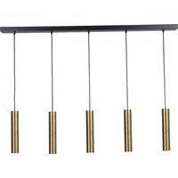 Hängeleuchte Metall Schwarz Messing verstellbar GU10 Hängeleuchte Metall Schwarz Messing verstellbar GU10 von Masterlight