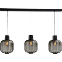 Hängeleuchte Schwarz 3-flammig Glas Metall verstellbar von Masterlight