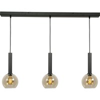 Hängeleuchte verstellbar 3-flammig Glas Metall E27 von Masterlight