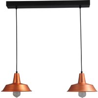 Hochwertige Hängelampe Kupfer Ø25cm 2xE27 PRATO von Masterlight