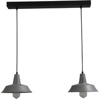 Hochwertige Hängeleuchte Grau Ø25cm 2xE27 L:70cm Hochwertige Hängeleuchte Grau Ø25cm 2xE27 L:70cm von Masterlight