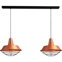 Industrie Hängelampe Kupfer Ø45cm 2xE27 Ziergitter Industrie Hängelampe Kupfer Ø45cm 2xE27 Ziergitter von Masterlight
