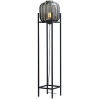 Kleine Stehleuchte Glas Metall 138 cm Schwarz E27 Kleine Stehleuchte Glas Metall 138 cm Schwarz E27 von Masterlight