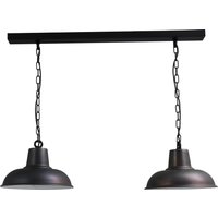 Küchenlampe in Schwarz Roter Metall Optik von Masterlight