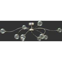 LED Deckenleuchte mit Glasschirm matte Nickel Optik von Masterlight
