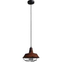 Loft Hängelampe Braun Antik Ø25cm E27 Ziergitter von Masterlight