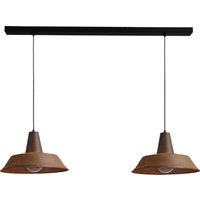 Loft Pendelleuchte Braun Antik L:130cm Ø45cm PRATO von Masterlight