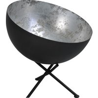 Loft Tischlampe Grau Metall Silber Ø40cm LARINO von Masterlight