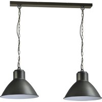 Pendellampe Grau Metall 2-flmg Handarbeit Esstisch Pendellampe Grau Metall 2-flmg Handarbeit Esstisch von Masterlight