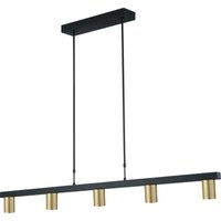 Pendelleuchte Esstisch Schwarz Gold 5-flammig GU10 Pendelleuchte Esstisch Schwarz Gold 5-flammig GU10 von Masterlight