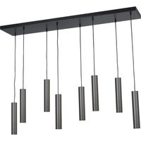 Pendelleuchte Schwarz Metall groß 8-flammig ERION von Masterlight
