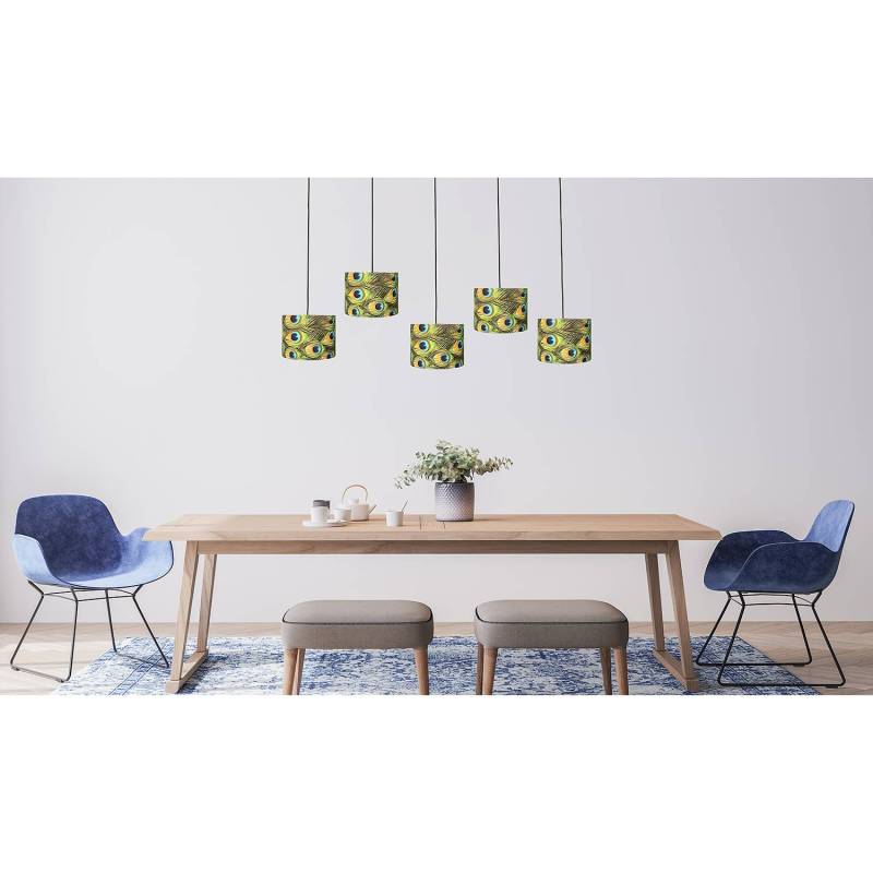 home24 Pendelleuchte Venus C XII 130 x 150 x 20cm Samt E27 von home24