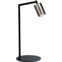 Schreibtischlampe Metall Schwarz Nickel 50 cm ELSIE von Masterlight