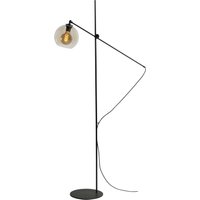 Stehlampe Wohnzimmer 161 cm verstellbar Glas Metall von Masterlight