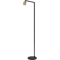 Stehlampe klein 135 cm Schwarz Gold verstellbar Metall von Masterlight
