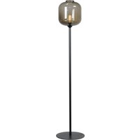 Stehleuchte Rauchglas Metall 165 cm Schwarz ELYA von Masterlight