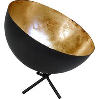 Tischlampe Grau Metall Gold Ø30cm Dreibein LARINO von Masterlight