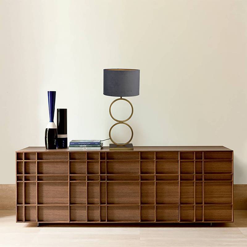 home24 Tischleuchte Capri 78cm Gold/Grau/Gold Samt E27 von home24