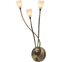 Wandleuchte MOLTO 2 in Messing dimmbar von Masterlight