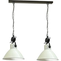 Weiße Hängelampe schwenkbar 2xE27 Ø45cm Handarbeit von Masterlight