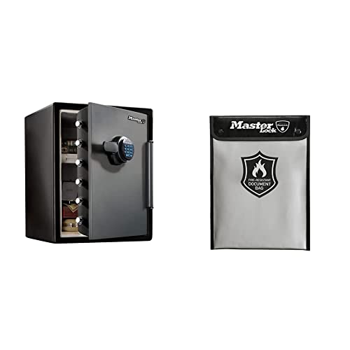Master Lock Feuerfest Tresor und Feuerfest Dokumententasche LFW205FYC + FBWLZ0EURHRO, Feuerfest und Wasserdicht, 56.5 L Master Lock Feuerfest Tresor und Feuerfest Dokumententasche LFW205FYC + FBWLZ0EURHRO, Feuerfest und Wasserdicht, 56.5 L von Masterlock