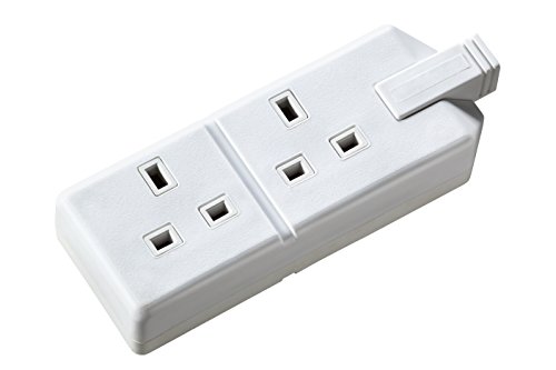 Permaplug by Masterplug ELS132W-01 Zweifachsteckdose, ohne Stecker und Kabel, 13 A, Weiß von Masterplug