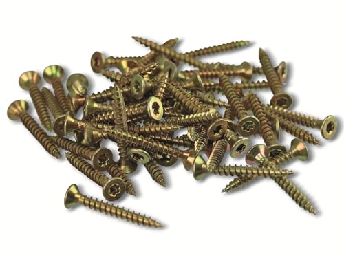 Spanplattenschrauben Schrauben gelb verzinkt 3,0 x 25 mm 100 Stück Spanplattenschrauben Schrauben gelb verzinkt 3,0 x 25 mm 100 Stück von Masterproof