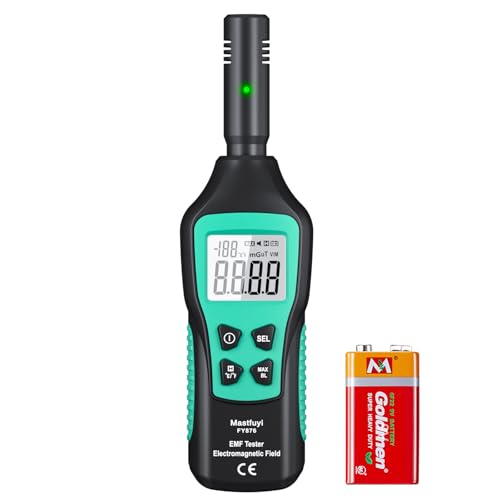 EMF-Messgeräte, Digitaler LCD EMF-Detektor, EMF-Tester für Geisterjagd, Detektor für Elektromagnetische Strahlung, Haus, Büro, Outdoor, Anzeigeleuchten, Akustischer Alarm von Mastfuyi