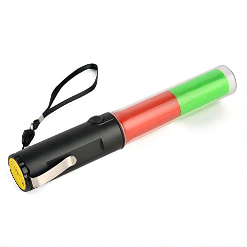 Mastiff M260gr Leuchtstab zur Verkehrsregelung, magnetisch, multifunktional, 3 x AA, grünes und rotes Licht, 3 Modi, Taschenlampe LED-Lampe Signal von Mastiff