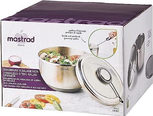 Mastrad F31184 Salad spinner bowl, Grey von mastrad