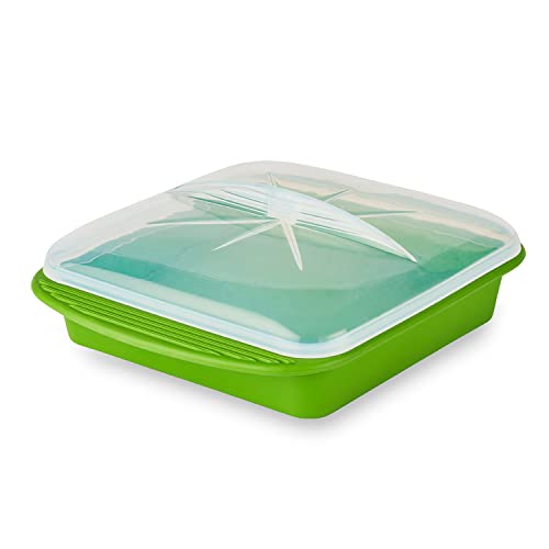 Mastrad Papillote Minute - Mikrowellendose und Gefrierdose Lunchbox - luftdichte Tupper Frischhaltedose - gefrierfachgeeignet und mikrowellengeeignet - zur Aufbewahrung von Lebensmitteln von mastrad