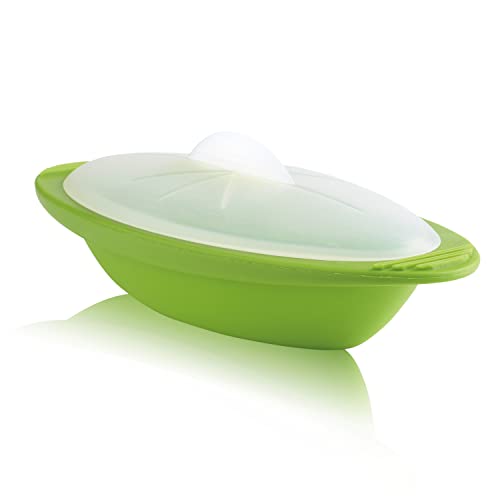 Mastrad Papillote Minute - Mikrowellendose und Gefrierdose Lunchbox - luftdichte Tupper Frischhaltedose - gefrierfachgeeignet und mikrowellengeeignet - zur Aufbewahrung von Lebensmitteln, 10.0 x 27.0 x 11.5 cm von mastrad