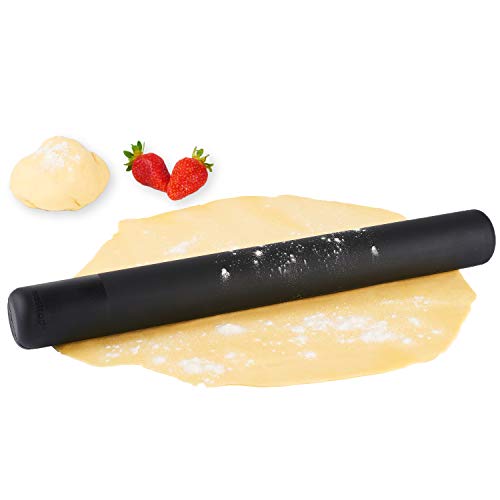 Mastrad Teigroller – hochwertiges Nudelholz (41cm) – mit Anti-haft Funktion – aus BPA-freiem Silikon - für Pasta, Torten, Kekse und Pizza von mastrad