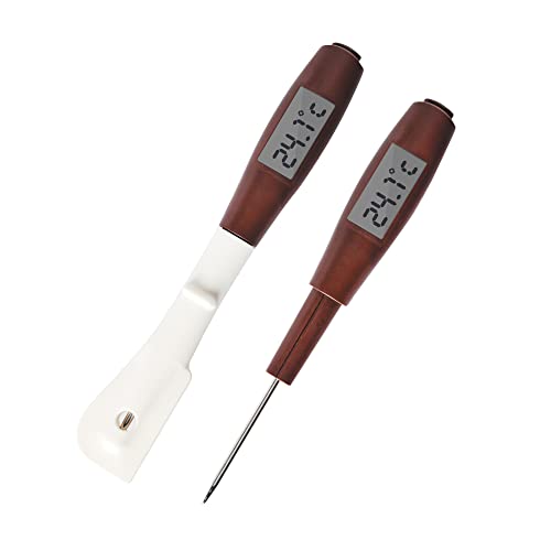 Mastrad m°chocolate 2in1 Küchenthermometer Spatel / Spitz - Dessertthermometer mit abnehmbarer und flexibler Silikonspitze - exakt messbarer Temperaturbereich von -50 bis 250° C von mastrad