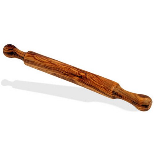 "MATTARELLO" NUDELHOLZ AUS OLIVENHOLZ 40cm von Mastro Leonardo - Handarbeit aus Italien (Holz Teigrolle) von Mastro Leonardo