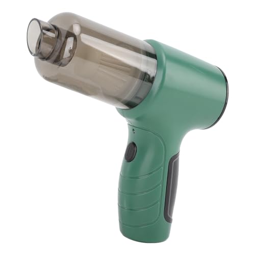 Auto-Staubsauger, Tragbarer Handstaubsauger mit Starker Saugkraft, Wiederaufladbarer Akku-Staubsauger mit 2400 MAh (Grün) von Masyrt