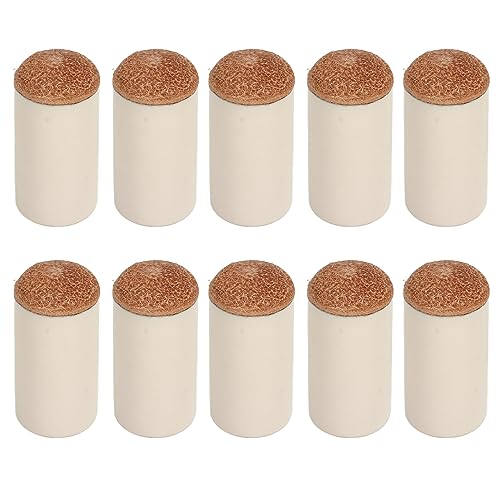Masyrt 10 PCs Poolspitzenabdeckung Brown Starker Schutz Kompakt Leichte Billardkopfabdeckung für Pool -Enthusiasten (13mm) von Masyrt