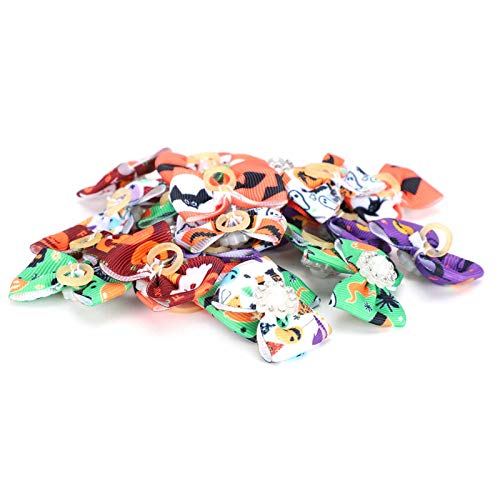 Masyrt 25 Pcs Weihnachten Halloween Dekoration Accessoire, Bowknot -Ornament für Katzenhund mit Haustierkopfschmuck, Gummigurt, Feine Arbeit Masyrt 25 Pcs Weihnachten Halloween Dekoration Accessoire, Bowknot -Ornament für Katzenhund mit Haustierkopfschmuck, Gummigurt, Feine Arbeit von Masyrt
