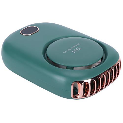 Masyrt Elektrischer Mini-Ventilator, tragbarer Ventilator ohne hängende Klinge mit USB-Aufladung für Outdoor-Sportreisen (grün) von Masyrt